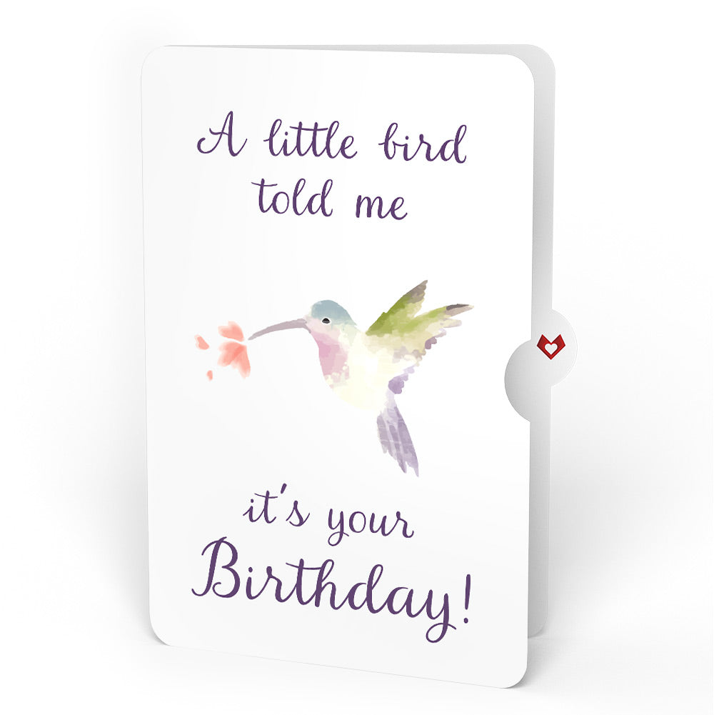 Lovely Hummingbird Birthday Pop-Up Card and A Little Hummingbird Kisses Sentiment Set