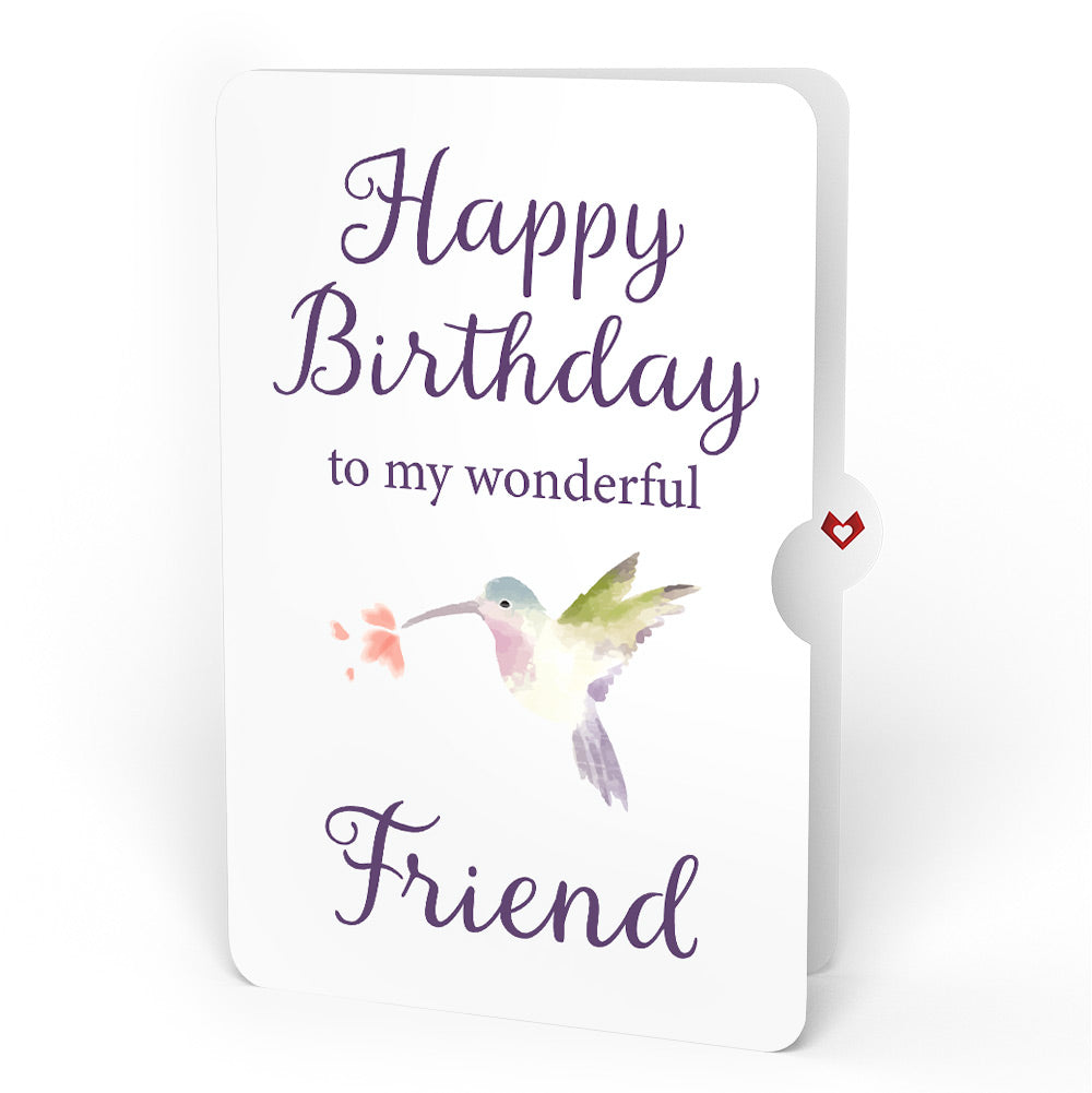 Lovely Hummingbird Birthday Pop-Up Card and Sentiment Set for Friend