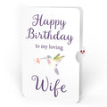 Lovely Hummingbird Birthday Pop-Up Card and Sentiment Set for Wife