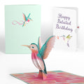 Lovely Hummingbird Belated Birthday Pop-Up Card and Sentiment Set