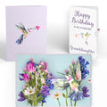 Love in Bloom Hummingbird Birthday Pop-Up Card and Sentiment Set for Granddaughter
