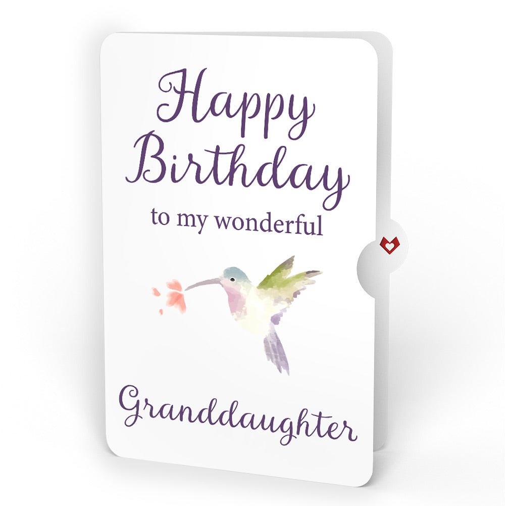 Love in Bloom Hummingbird Birthday Pop-Up Card and Sentiment Set for Granddaughter
