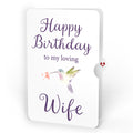Love in Bloom Hummingbird Birthday Pop-Up Card and Sentiment Set for Wife