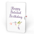 Love in Bloom Hummingbird Belated Birthday Pop-Up Card and Sentiment Set