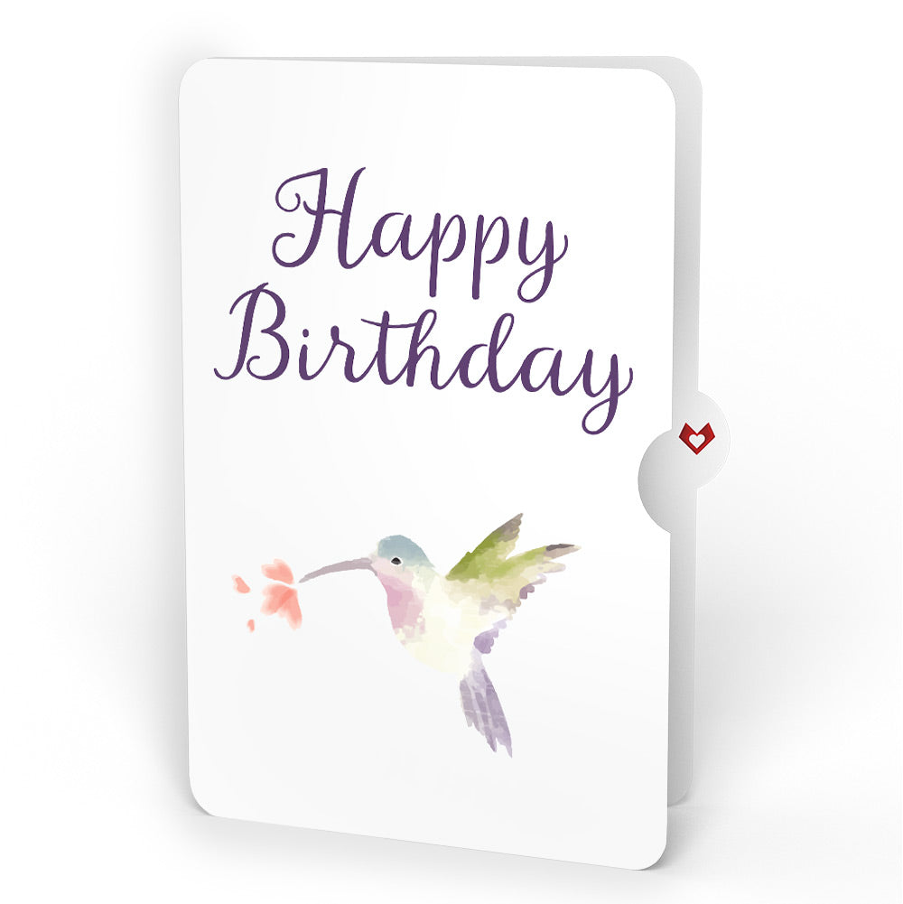 Love in Bloom Hummingbird Birthday Pop-Up Card and Hummingbird Kisses Sentiment Set