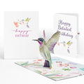 Hummingbird Belated Birthday Pop-Up Card and Sentiment Set