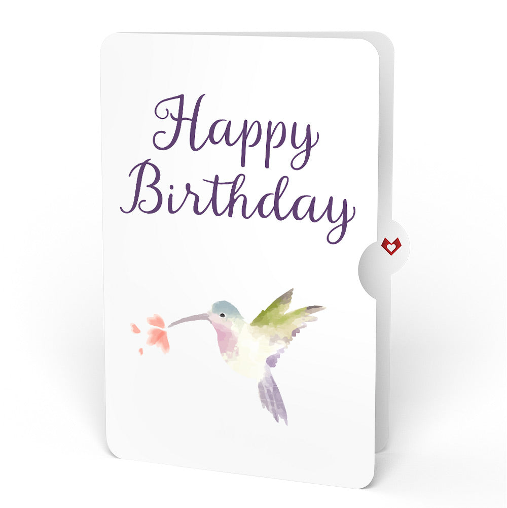 Hummingbird Birthday Pop-Up Card and Sentiment Set