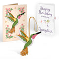 Serene Hummingbird Birthday HeartFelt Charm Card™ and Sentiment Set for Daughter