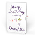 Serene Hummingbird Birthday HeartFelt Charm Card™ and Sentiment Set for Daughter