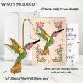 Serene Hummingbird Birthday HeartFelt Charm Card™ and Sentiment Set for Friend