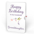 Serene Hummingbird Birthday HeartFelt Charm Card™ and Sentiment Set for Granddaughter