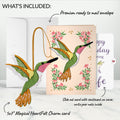 Serene Hummingbird Birthday HeartFelt Charm Card™ and Sentiment Set for Wife