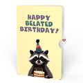 Go Feral Raccoon Belated Birthday Pop-Up Card and Sentiment Set