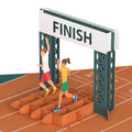 Race Day Running Pop-Up Card and Sentiment Set for Mom