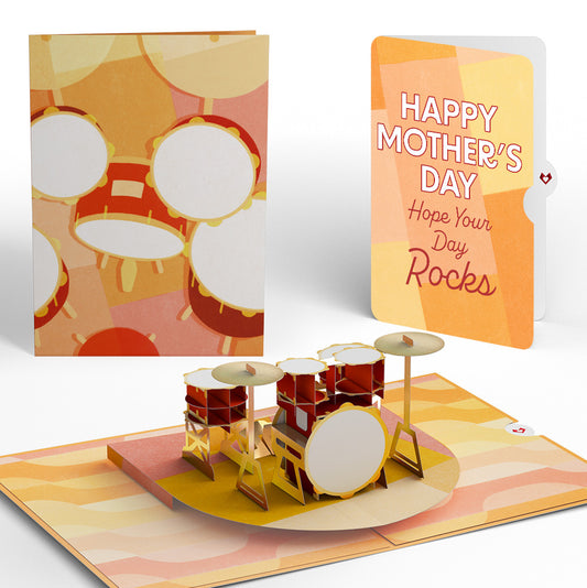 Drum Kit Mother’s Day Pop-Up Card and Sentiment Set for Mom