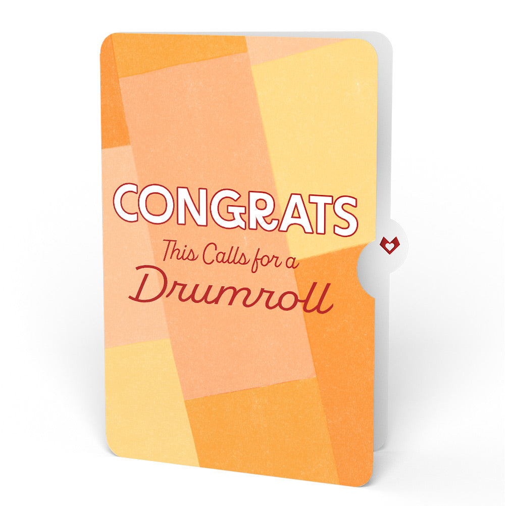 Drum Kit Congratulations Pop-Up Card and Sentiment Set
