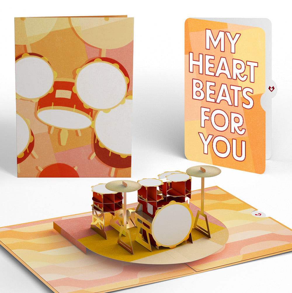 Drum Kit Love Pop-Up Card and Sentiment Set