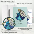 Angel Blessings to You Easter Suncatcher Card and Heavenly Angel He Is Risen Sentiment Set