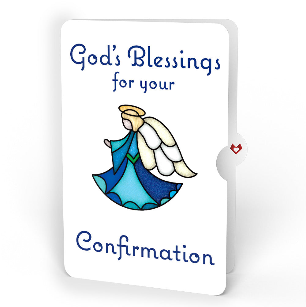 Angel Blessings to You Confirmation Suncatcher Card and Sentiment Set
