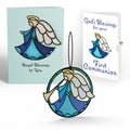 Angel Blessings to You First Communion Suncatcher Card and Sentiment Set