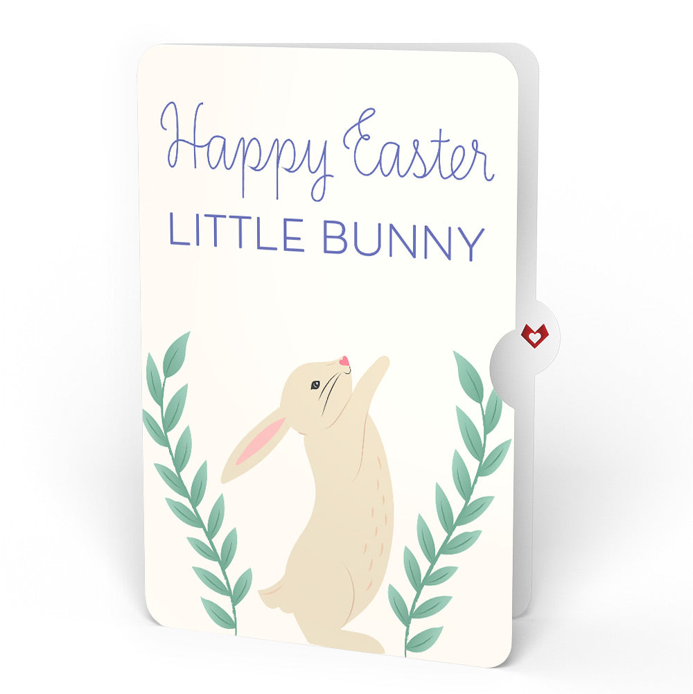 'Happy Easter Wishes' Bunny Plushpop Card and Sentiment Set for Kid