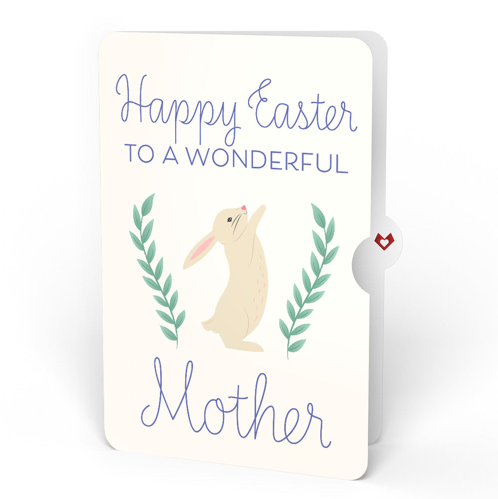 'Happy Easter Wishes' Bunny Plushpop Card and Sentiment Set for Mom