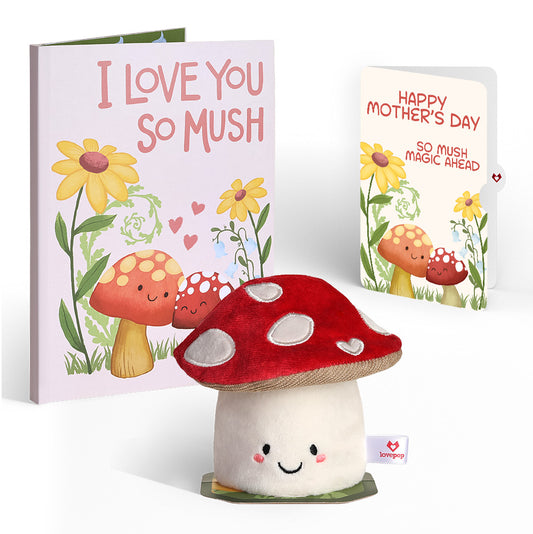 'Love You So Mush' Mother’s Day Plushpop Card and Sentiment Set for Mom-to-be