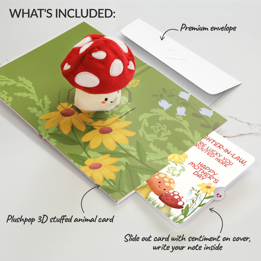 'Love You So Mush' Mother’s Day Plushpop Card and Sentiment Set for Daughter-in-law