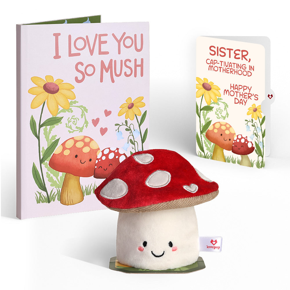 'Love You So Mush' Mother’s Day Plushpop Card and Sentiment Set for Sister