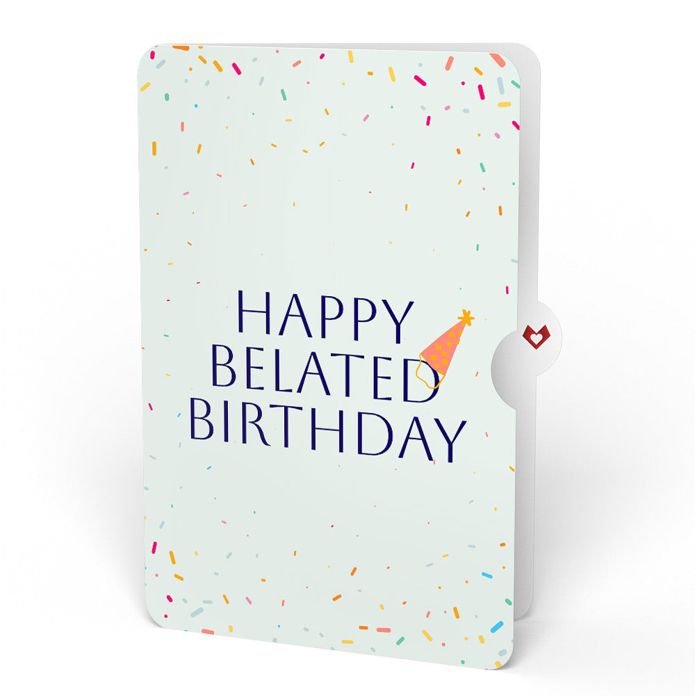 Wishing You a Happy Belated Birthday Music and Lights Pop-Up Card and Sentiment Set