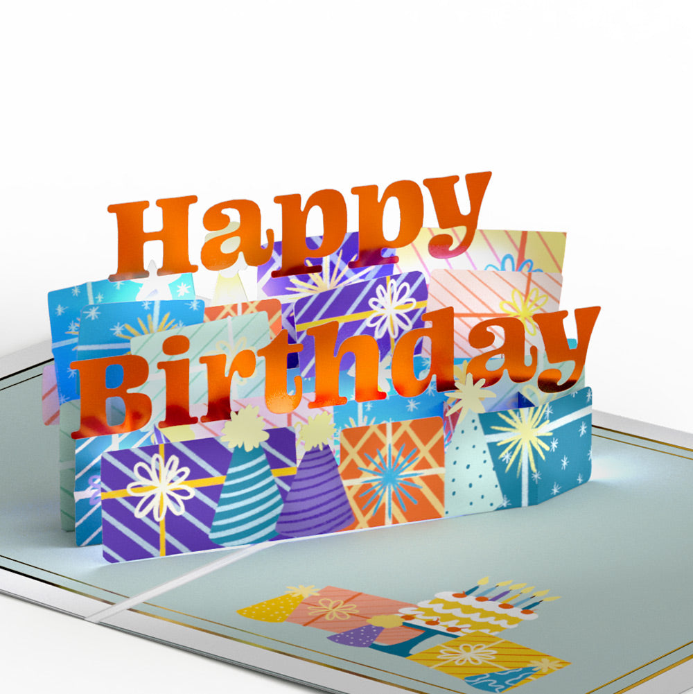 Wishing You a Happy Belated Birthday Music and Lights Pop-Up Card and Sentiment Set