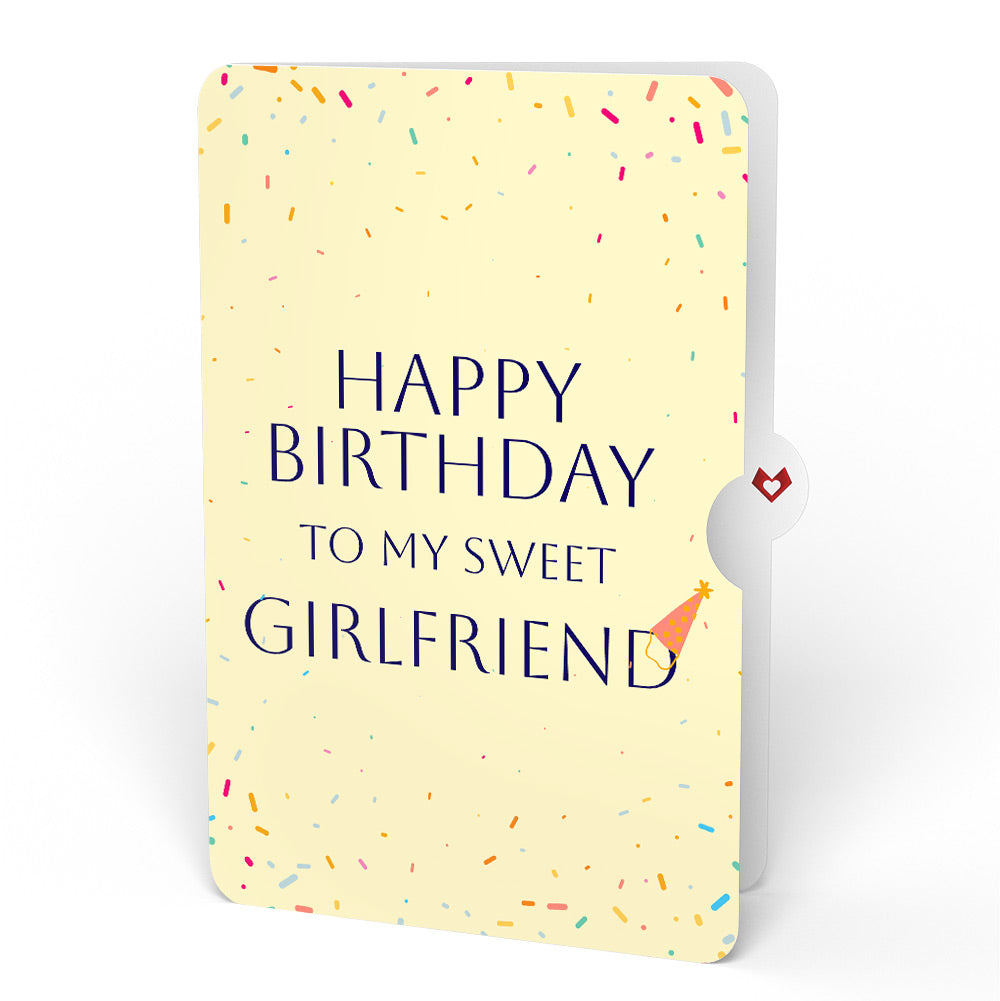 Wishing You a Happy Birthday Music and Lights Pop-Up Card and Sentiment Set for Girlfriend