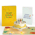 Happy Belated Birthday Confetti Cake Music and Lights Pop-Up Card and Sentiment Set