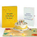 Happy Birthday Confetti Cake Music and Lights Pop-Up Card and Sentiment Set for Boyfriend
