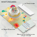 Happy Birthday Confetti Cake Music and Lights Pop-Up Card and Sentiment Set for Boyfriend