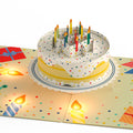 Happy Birthday Confetti Cake Music and Lights Pop-Up Card and Sentiment Set for Kid