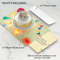 Happy Birthday Confetti Cake Music and Lights Pop-Up Card and Sentiment Set for Kid