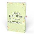 Happy Birthday Confetti Cake Music and Lights Pop-Up Card and Sentiment Set for Co-Worker