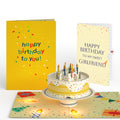 Happy Birthday Confetti Cake Music and Lights Pop-Up Card and Sentiment Set for Girlfriend