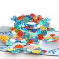 Happy Belated Birthday Balloons Music and Lights Pop-Up Card and Sentiment Set