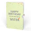 Happy Birthday Balloons Music and Lights Pop-Up Card and Sentiment Set for Sister