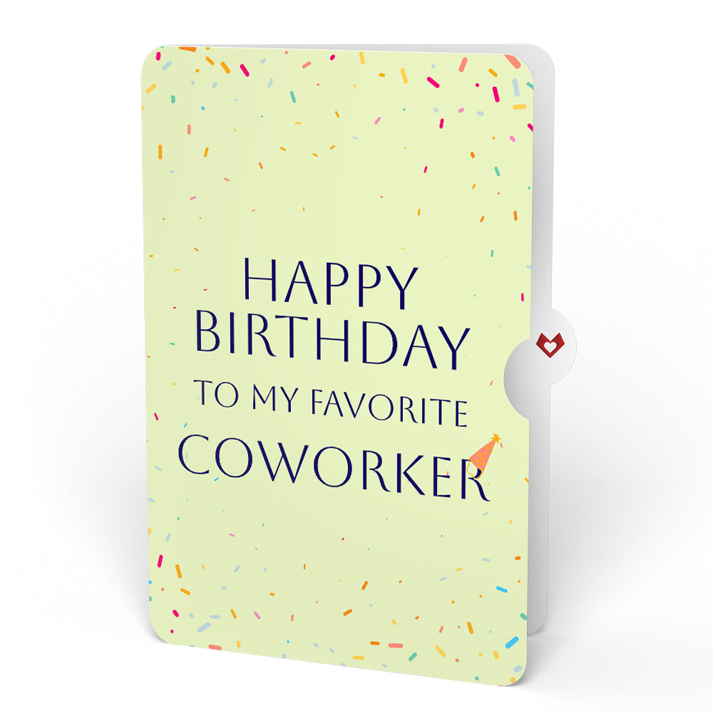 Happy Birthday Balloons Music and Lights Pop-Up Card and Sentiment Set for Co-Worker