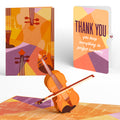Violin Thank You Pop-Up Card and Sentiment Set