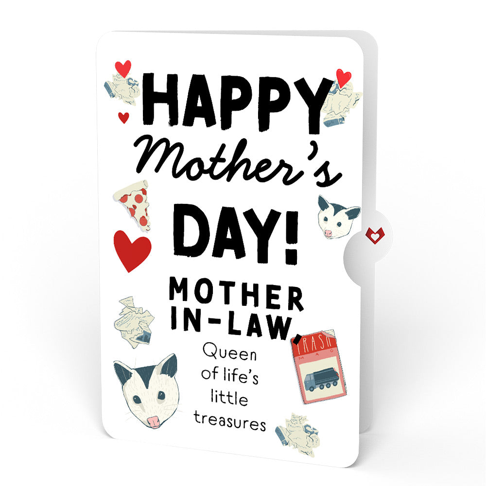 Life Without You Is Trash Possums Mother’s Day Pop-Up Card and Sentiment Set for Mother-in-Law
