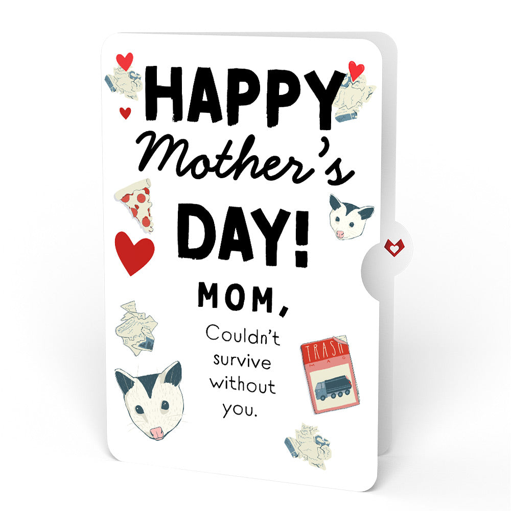 Life Without You Is Trash Possums Mother’s Day Pop-Up Card and Sentiment Set for Mom