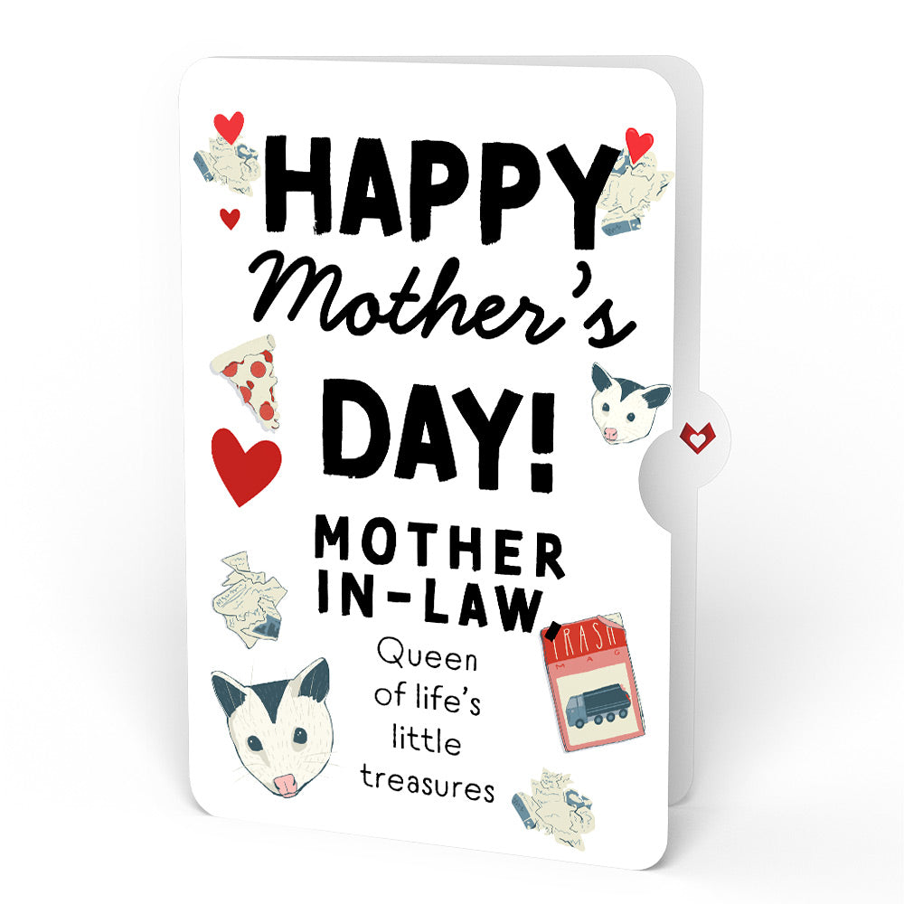 Party Possums Mother’s Day Glitter Bouquet and Sentiment Set for Mother-in-Law