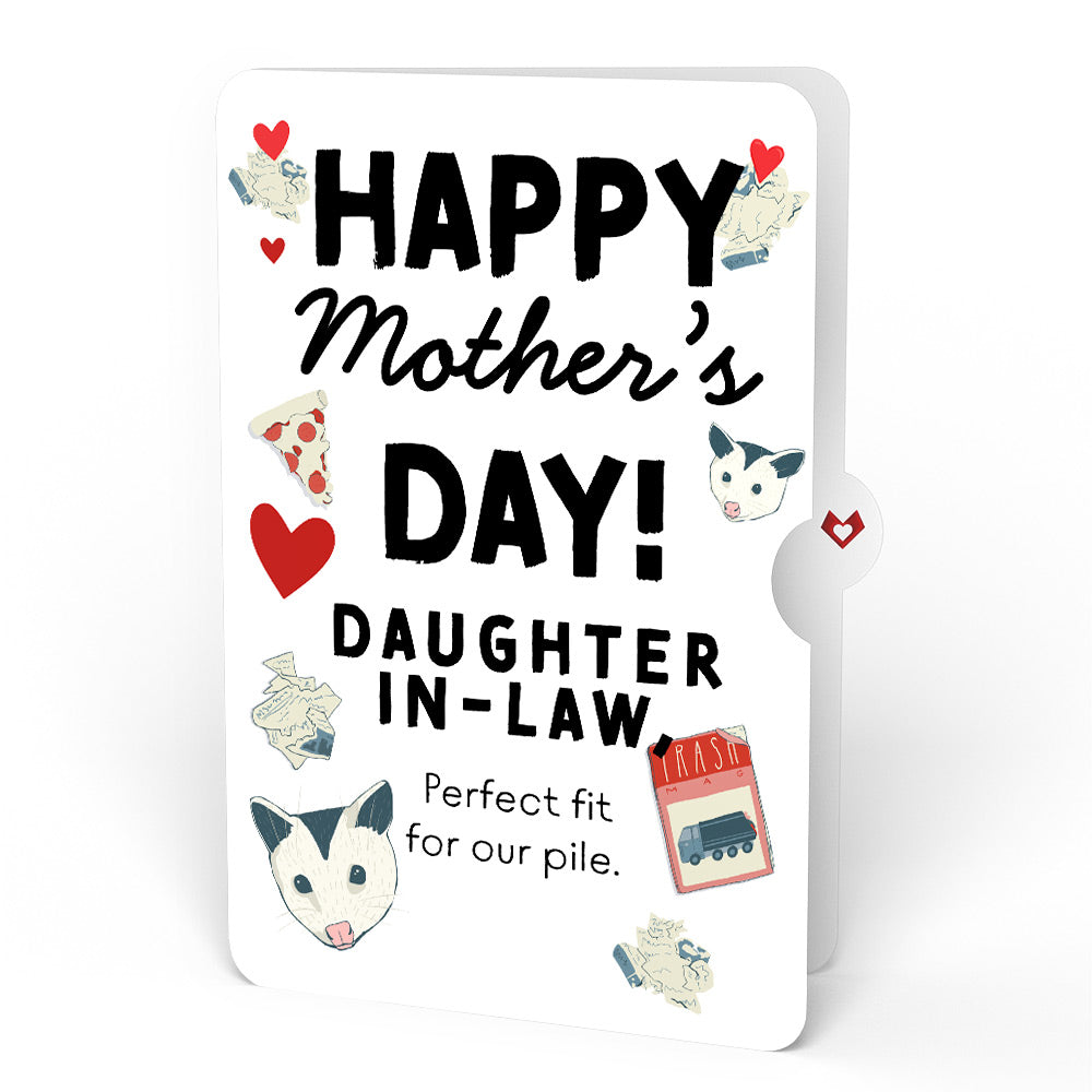 Party Possums Mother’s Day Glitter Bouquet and Sentiment Set for Daughter-in-law