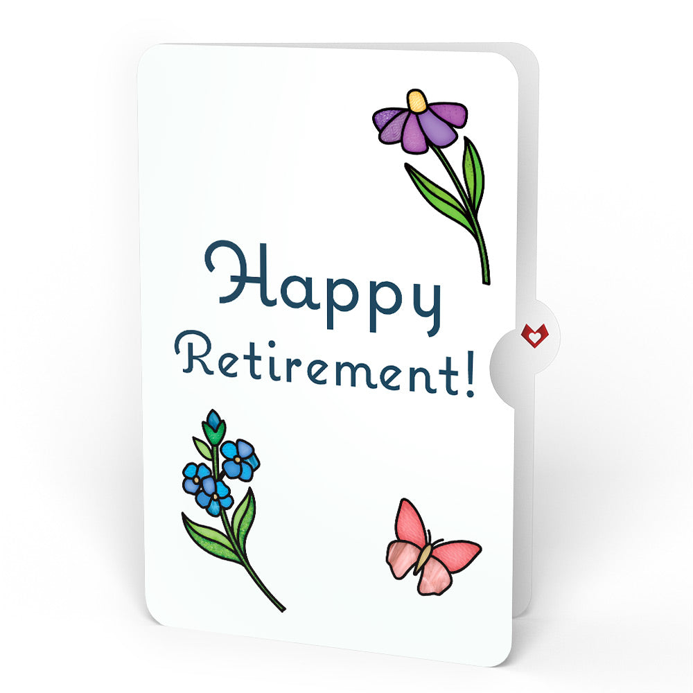 Garden Glow Retirement Suncatcher Bouquet and Sentiment Set