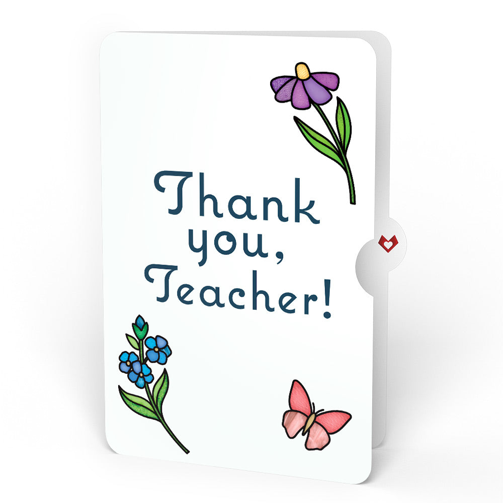 Garden Glow Thank You Suncatcher Bouquet and Sentiment Set for Teacher