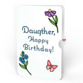 Garden Glow Birthday Suncatcher Bouquet and Sentiment Set for Daughter